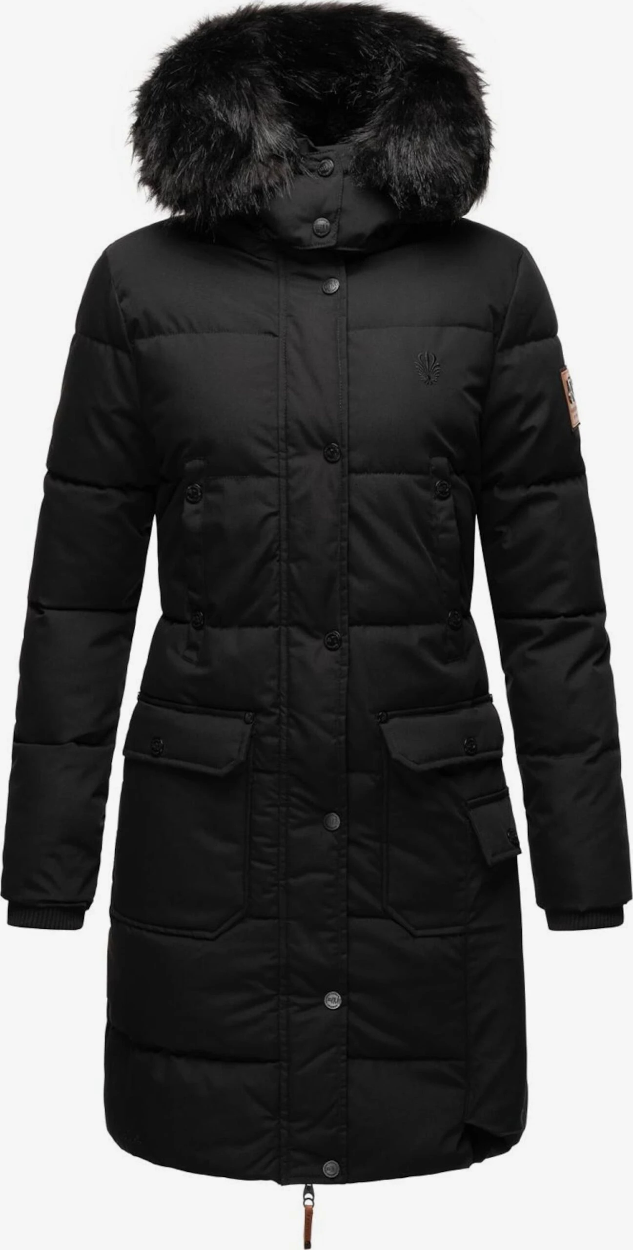 Navahoo Wintermantels Wintermantel Cosimaa Dames Zwart 5 Navahoo Wintermantels Wintermantel Cosimaa Dames Zwart - Afbeelding 5