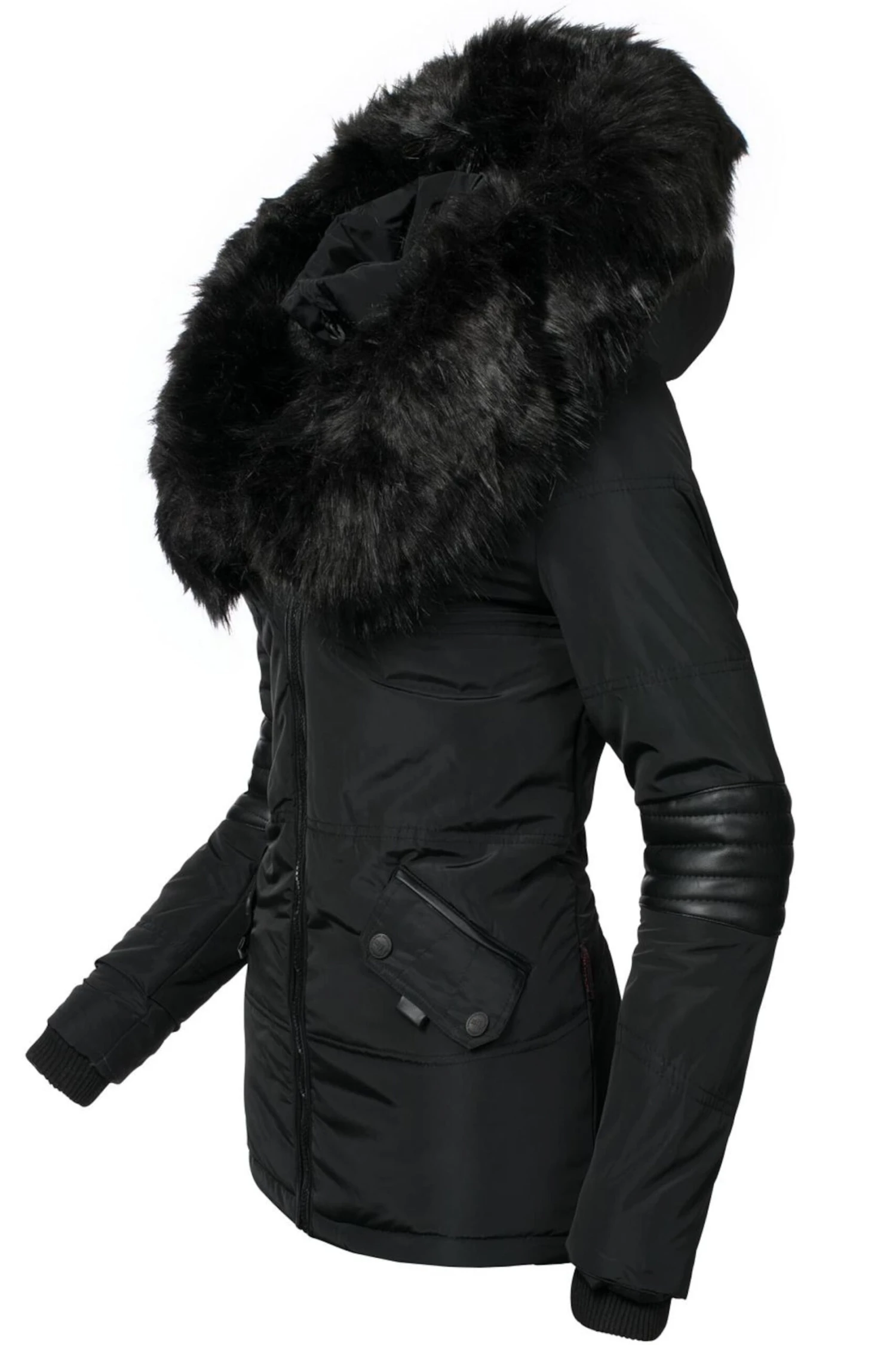 Navahoo Winterjassen Winterjas Nirvana Dames Zwart 4 Navahoo Winterjassen Winterjas Nirvana Dames Zwart - Afbeelding 4