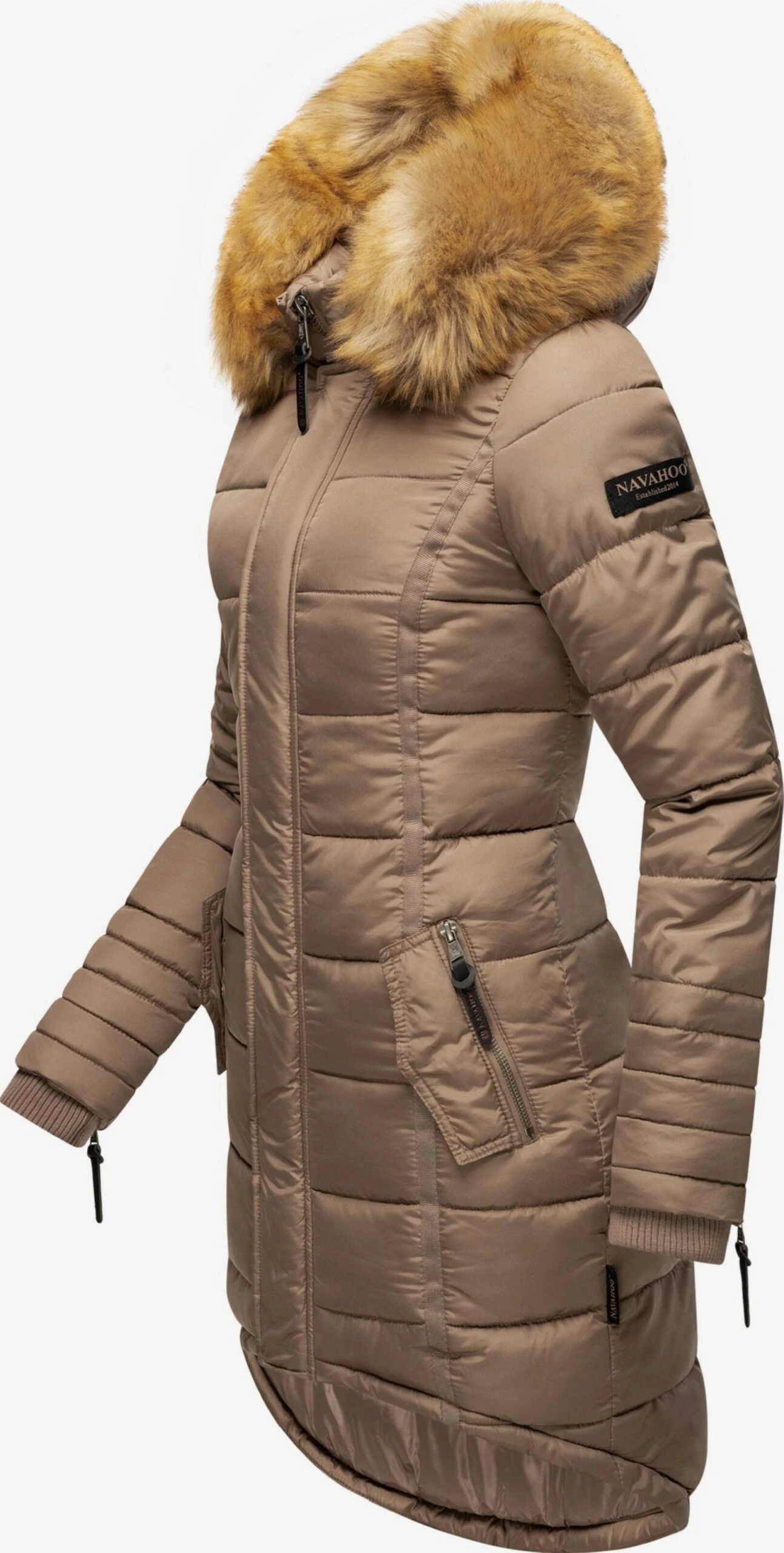 Navahoo Wintermantels Wintermantel Papaya Dames Bruin / Sepia 2 Navahoo Wintermantels Wintermantel Papaya Dames Bruin / Sepia - Afbeelding 2