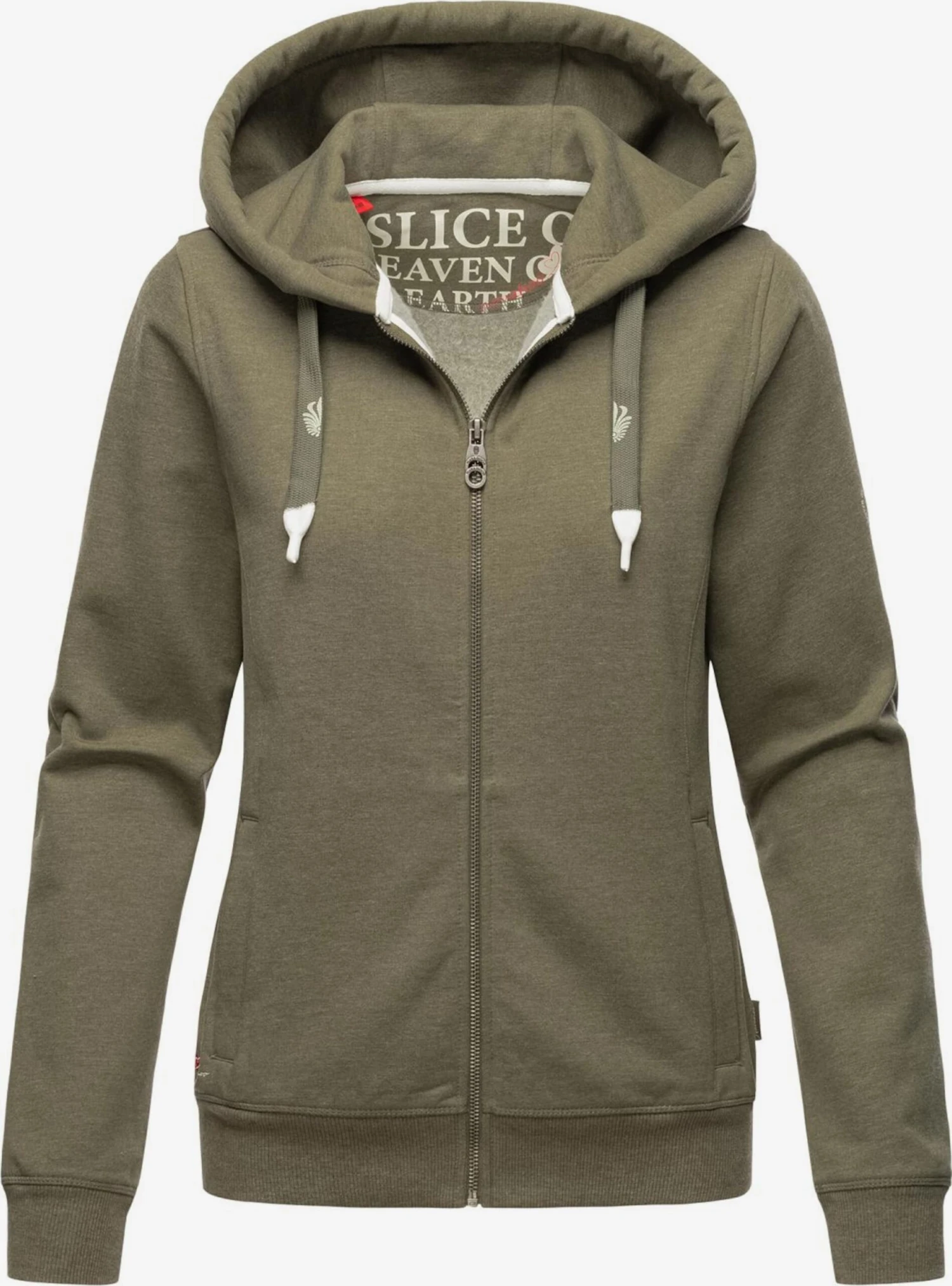 Navahoo Sweatvesten Sweatvest Engelshaar Dames Olijfgroen 1 Navahoo Sweatvesten Sweatvest Engelshaar Dames Olijfgroen