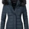 Navahoo Winterjassen Winterjas Miamor Dames Nachtblauw