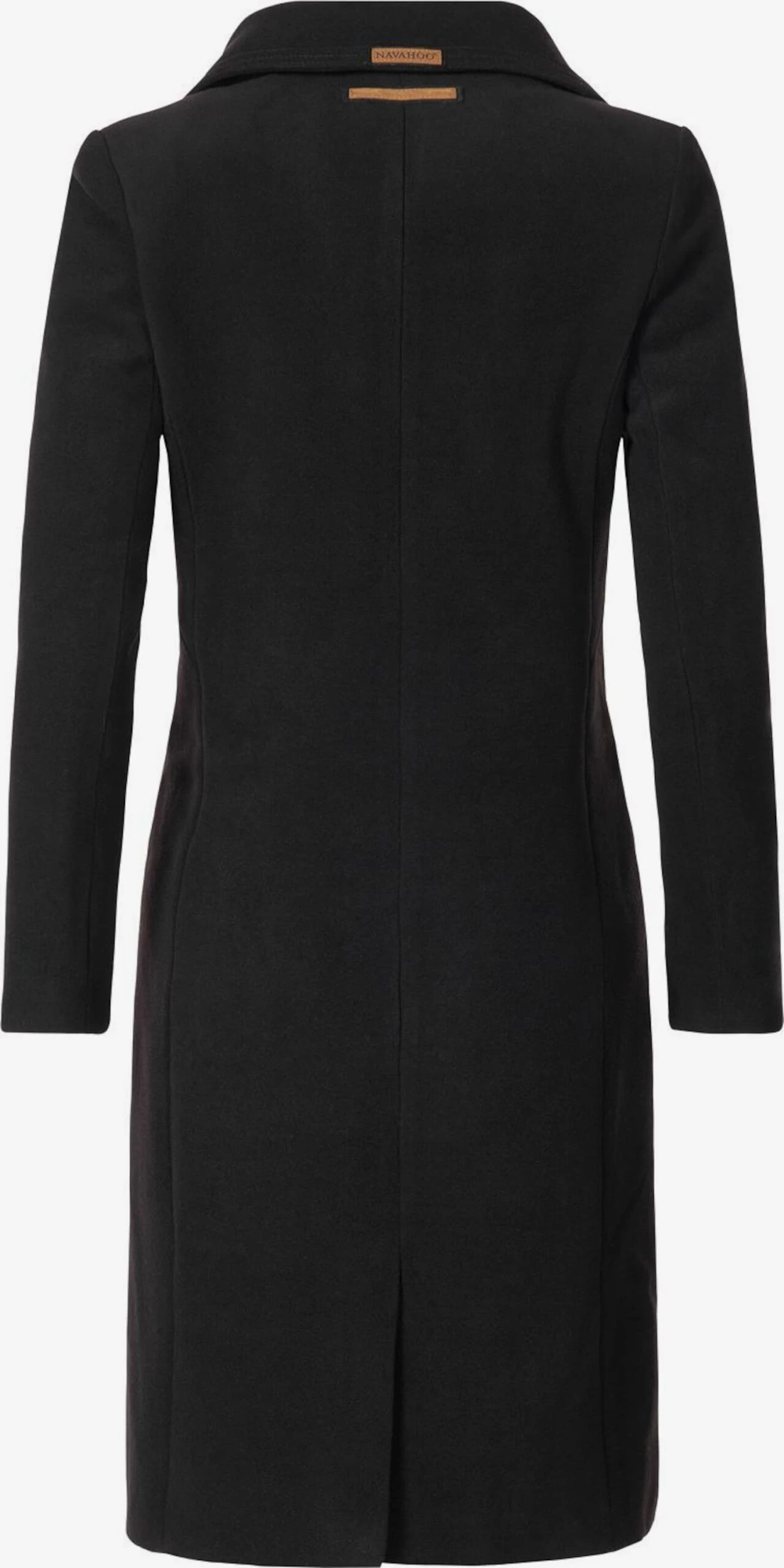 Navahoo Wintermantels Wintermantel Wooly Dames Zwart 2 Navahoo Wintermantels Wintermantel Wooly Dames Zwart - Afbeelding 2