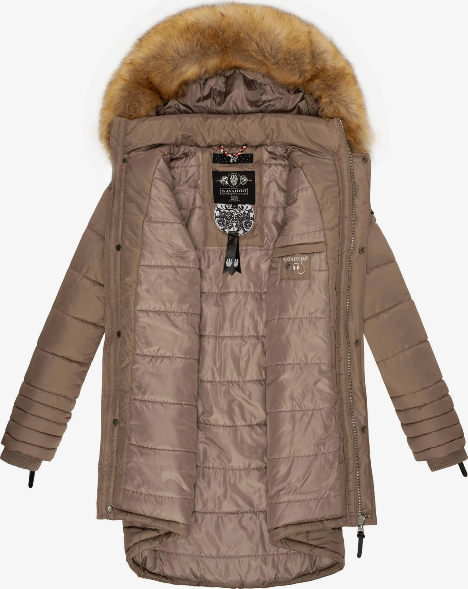 Navahoo Wintermantels Wintermantel Papaya Dames Bruin / Sepia 5 Navahoo Wintermantels Wintermantel Papaya Dames Bruin / Sepia - Afbeelding 5