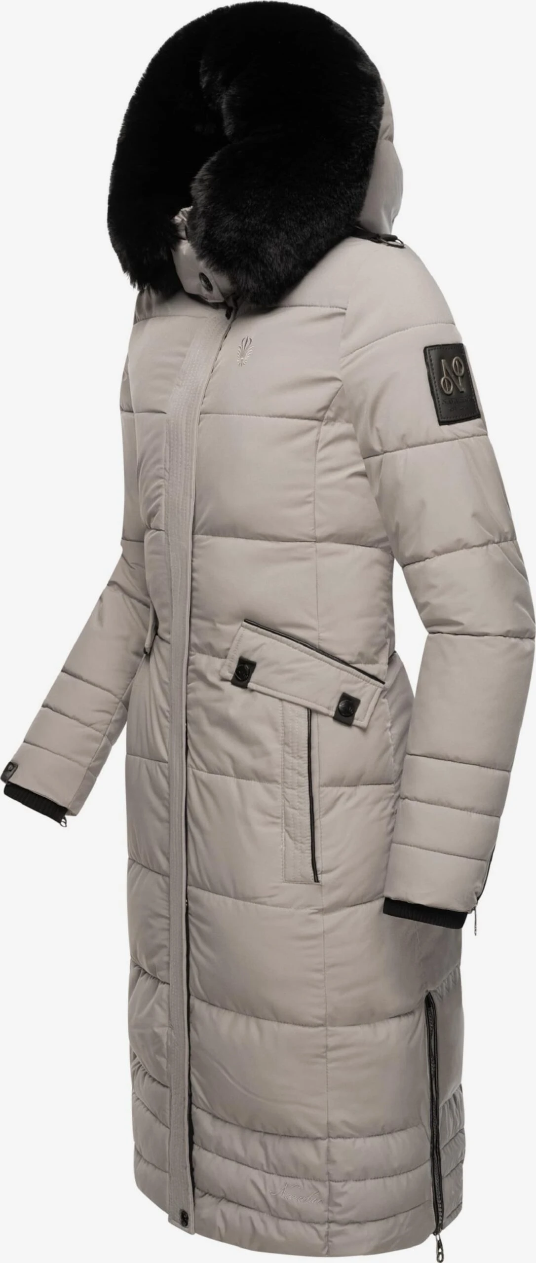 Navahoo Wintermantels Wintermantel Fahmiyaa Dames Stone Grey 2 Navahoo Wintermantels Wintermantel Fahmiyaa Dames Stone Grey - Afbeelding 2