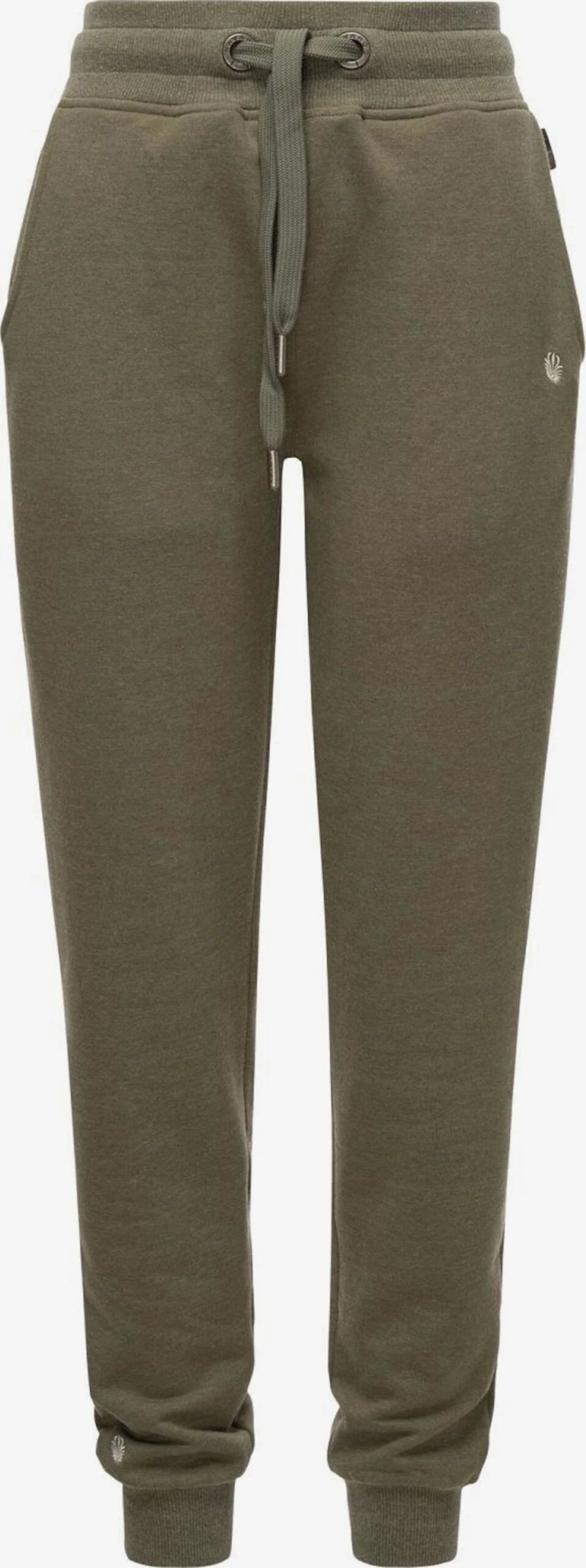 Navahoo Sweatpants Tapered Broek Dames Olijfgroen 1 Navahoo Sweatpants Tapered Broek Dames Olijfgroen