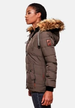 Navahoo Winterjassen Winterjas Zoja Dames Bruin -Navahoo 18899413c3d8841de66ce637980aab28