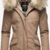 Navahoo Parkas Winterparka Cristal Dames Lichtbruin