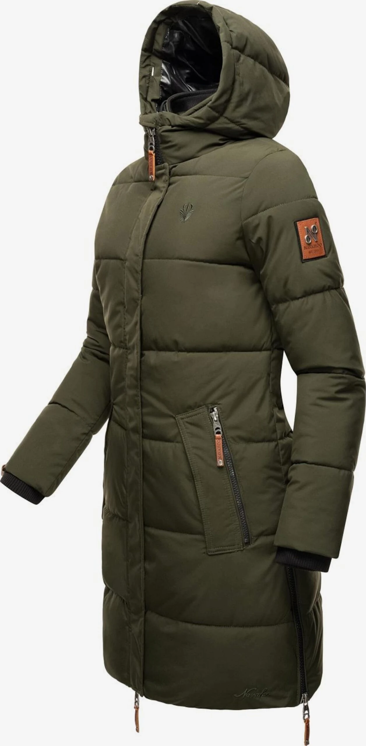 Navahoo Wintermantels Wintermantel Halina Dames Olijfgroen 4 Navahoo Wintermantels Wintermantel Halina Dames Olijfgroen - Afbeelding 4