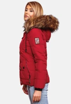 Navahoo Winterjassen Winterjas Zoja Dames Rood -Navahoo 1e75f3843f4e746df0663a0e77866aed