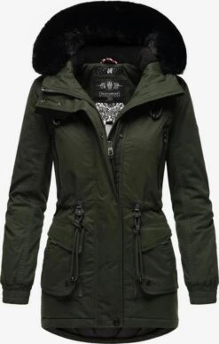 Navahoo Parkas Winterparka Dames Olijfgroen