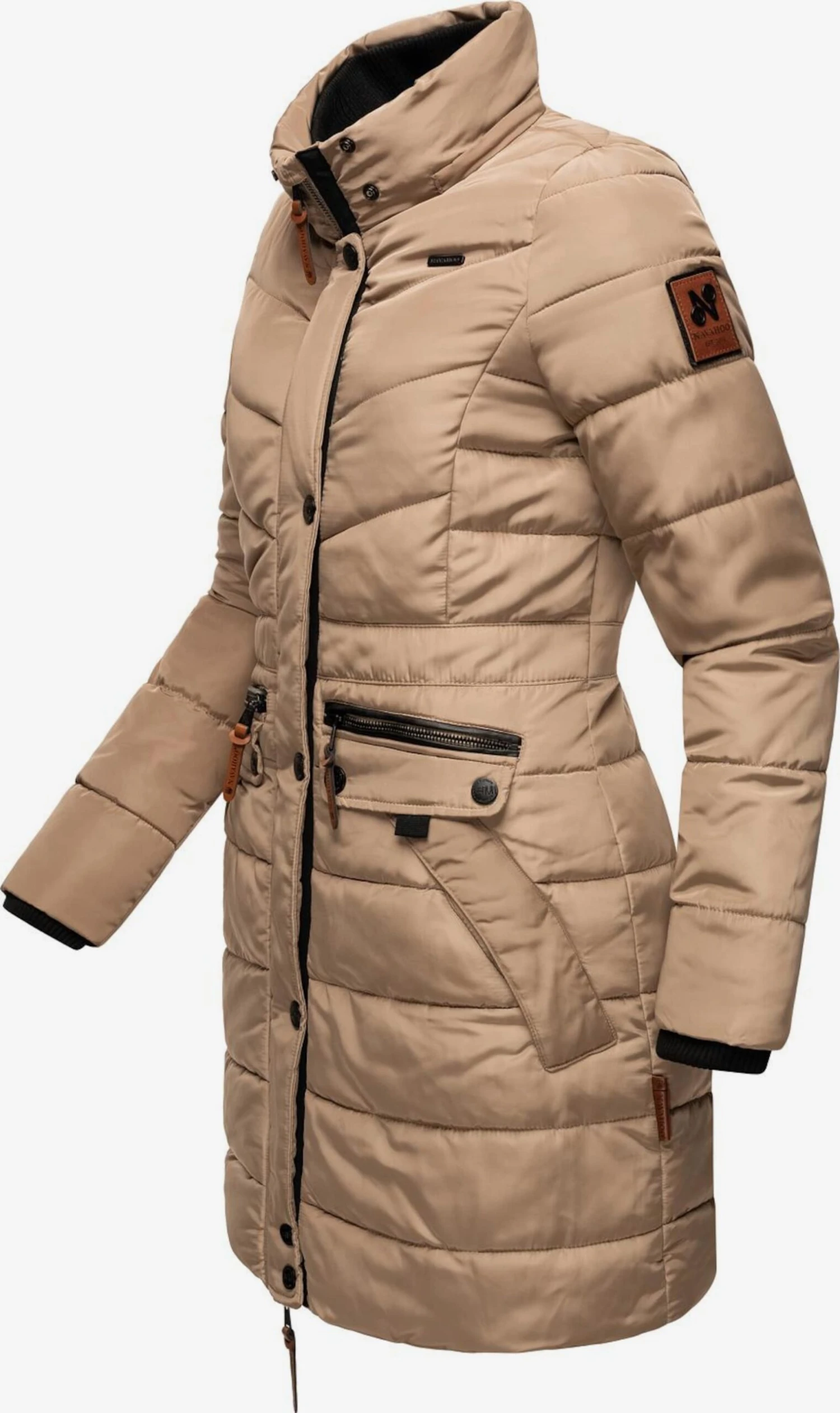 Navahoo Wintermantels Wintermantel Paula Dames Lichtbruin 5 Navahoo Wintermantels Wintermantel Paula Dames Lichtbruin - Afbeelding 5