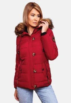Navahoo Winterjassen Winterjas Zoja Dames Rood -Navahoo 24dd849714b691acb6681a2bd671fc5f