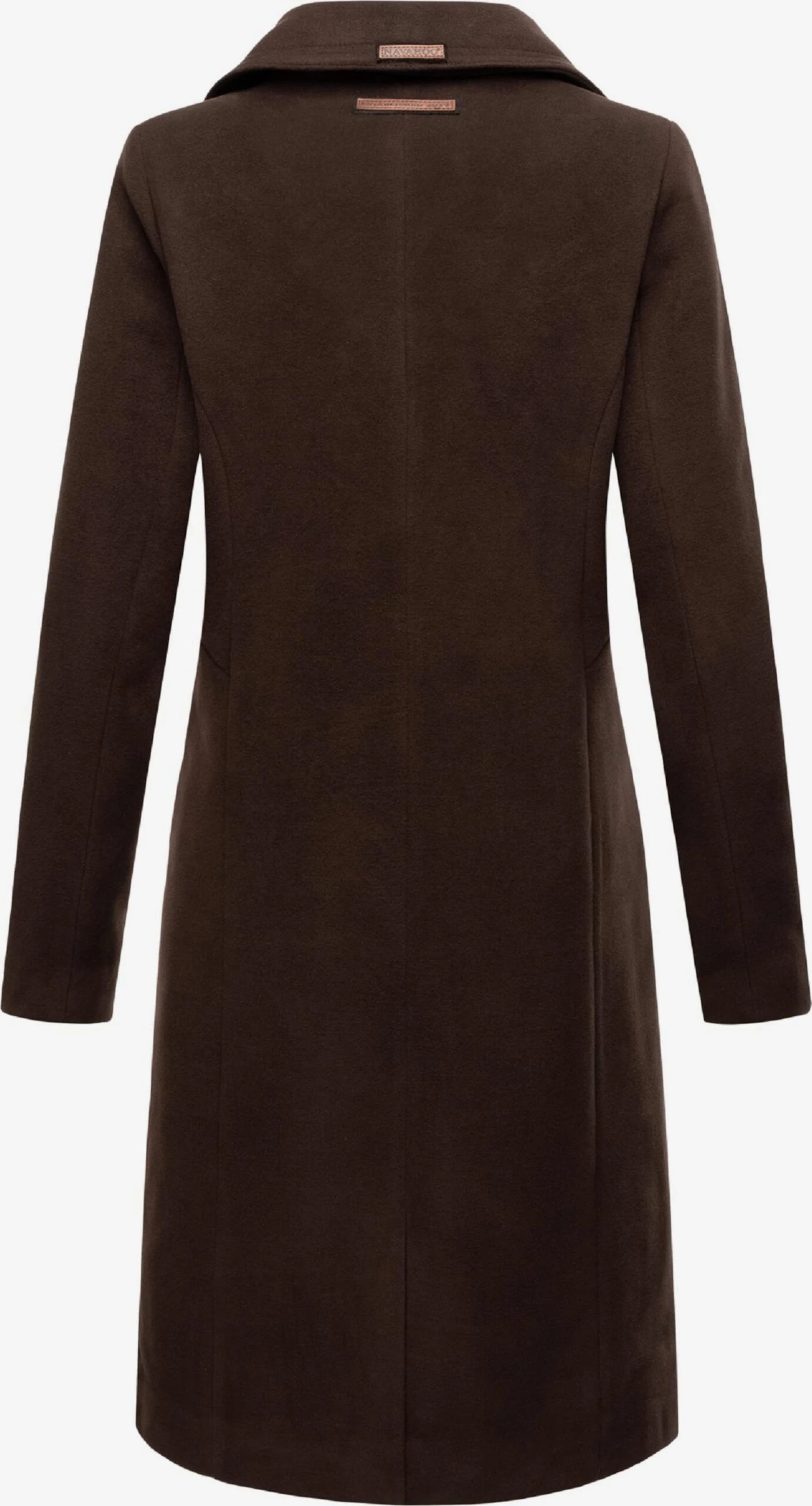 Navahoo Wintermantels Wintermantel Wooly Dames Chocoladebruin 3 Navahoo Wintermantels Wintermantel Wooly Dames Chocoladebruin - Afbeelding 3