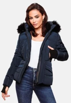 Navahoo Winterjassen Winterjas Adele Dames Donkerblauw -Navahoo 276689bbae6a0d3ba023f466699f0237