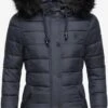 Navahoo Winterjassen Winterjas Zuckerbiene Dames Blauw