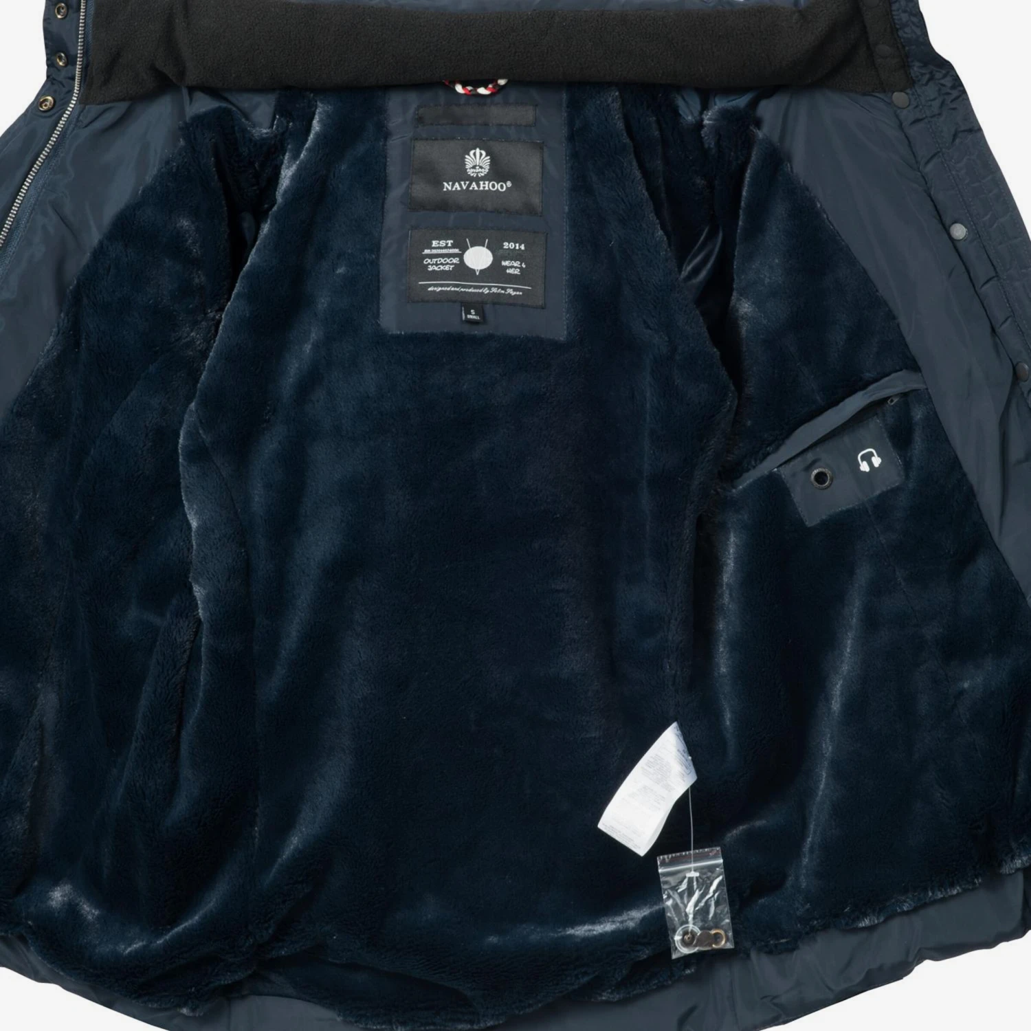 Navahoo Winterjassen Winterjas Miamor Dames Nachtblauw 8 Navahoo Winterjassen Winterjas Miamor Dames Nachtblauw - Afbeelding 8