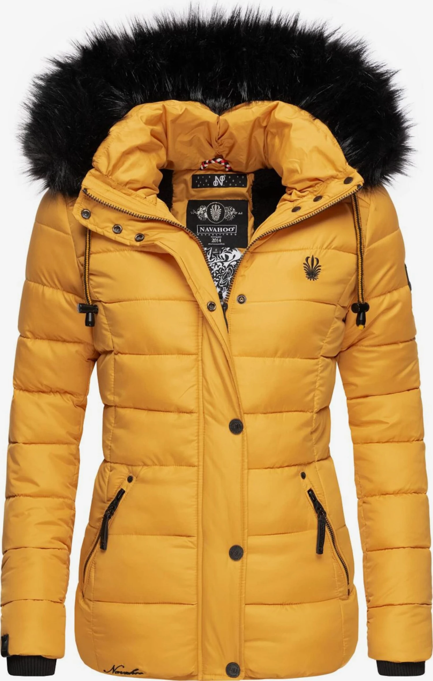 Navahoo Winterjassen Winterjas Zuckerbiene Dames Geel 1 Navahoo Winterjassen Winterjas Zuckerbiene Dames Geel