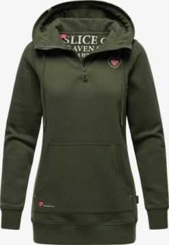 Navahoo Hoodies Sweatshirt Zauberelfe Dames Olijfgroen -Navahoo 355c7a6b46b2e3da766d200d08ad43cc