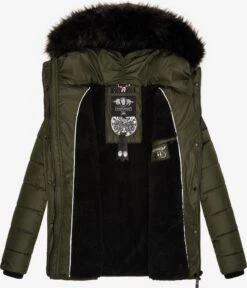 Navahoo Winterjassen Winterjas Zuckerbiene Dames Olijfgroen -Navahoo 35fb4d3d92b90efe4c8f126b45eee208