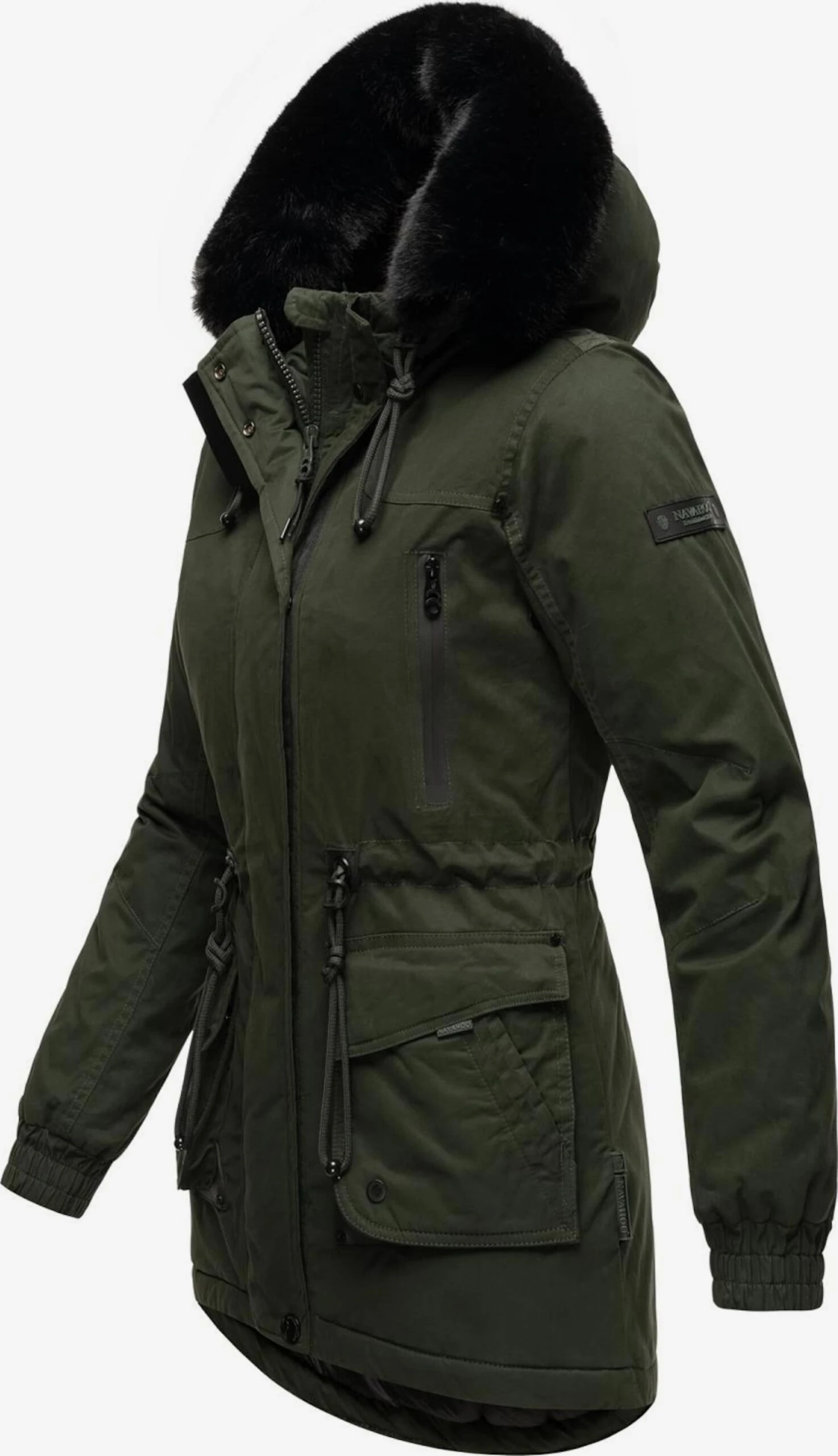 Navahoo Parkas Winterparka Dames Olijfgroen 2 Navahoo Parkas Winterparka Dames Olijfgroen - Afbeelding 2