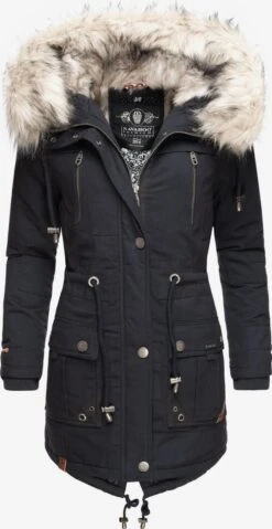 Navahoo Parkas Winterparka Honigfee Dames Nachtblauw