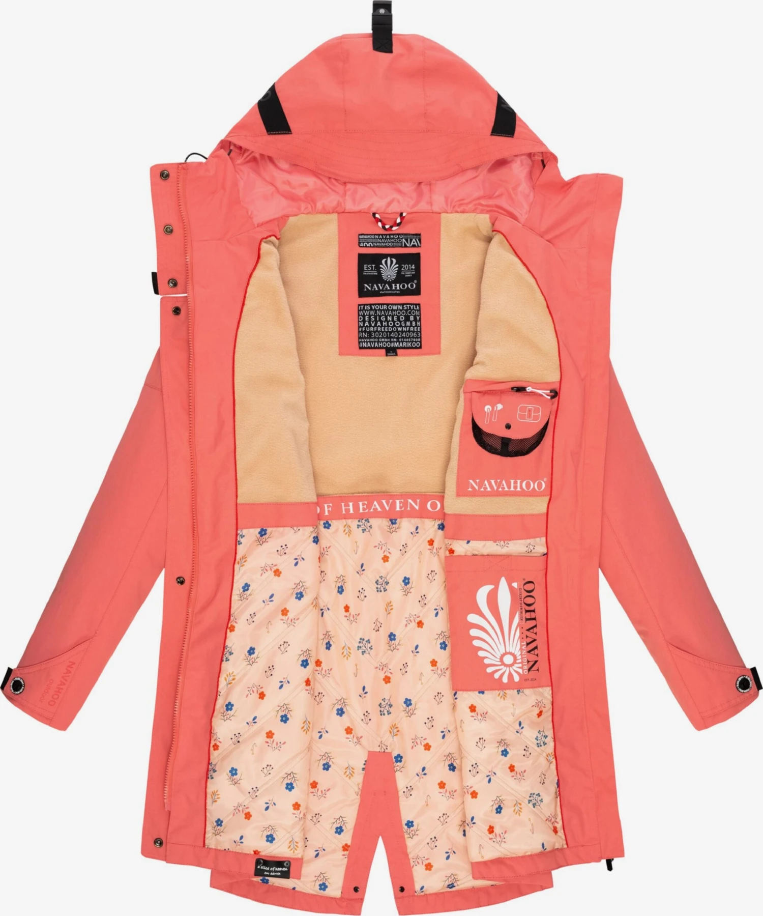 Navahoo Outdoor Jassen Functionele Jas Pfefferschote Dames Oranje 5 Navahoo Outdoor Jassen Functionele Jas Pfefferschote Dames Oranje - Afbeelding 5