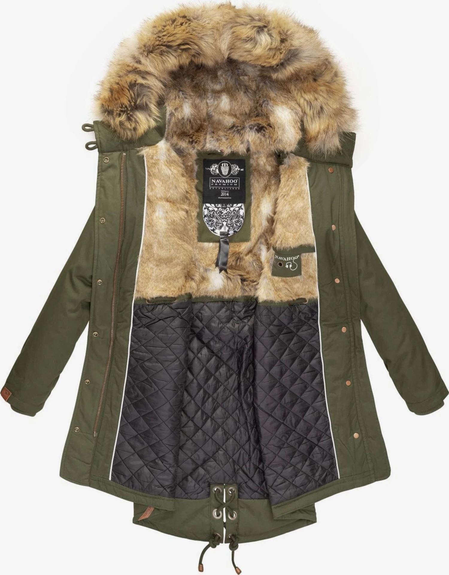 Navahoo Parkas Winterparka Rosinchen Dames Kaki 5 Navahoo Parkas Winterparka Rosinchen Dames Kaki - Afbeelding 5