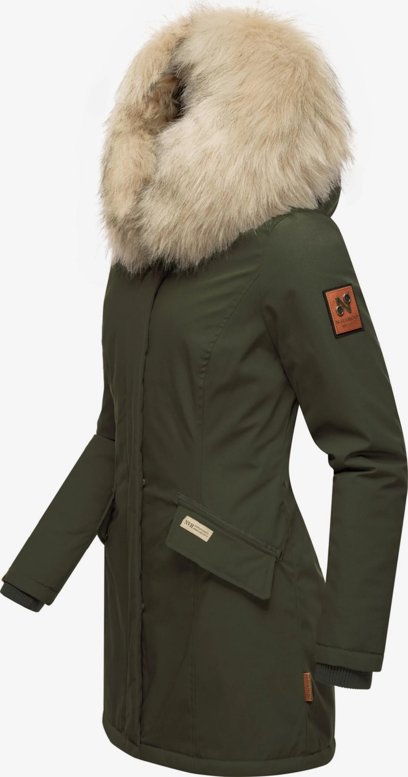 Navahoo Parkas Winterparka Cristal Dames Olijfgroen 2 Navahoo Parkas Winterparka Cristal Dames Olijfgroen - Afbeelding 2