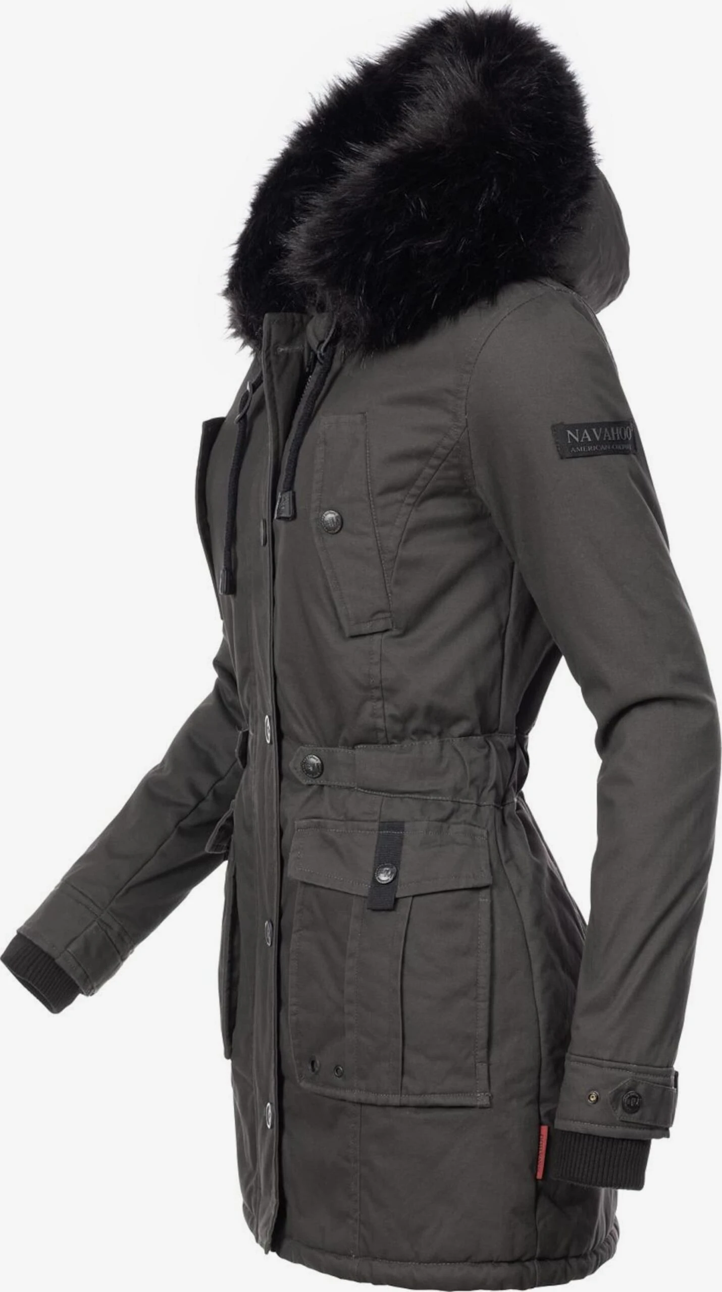 Navahoo Parkas Winterparka Luluna Dames Donkergrijs 3 Navahoo Parkas Winterparka Luluna Dames Donkergrijs - Afbeelding 3