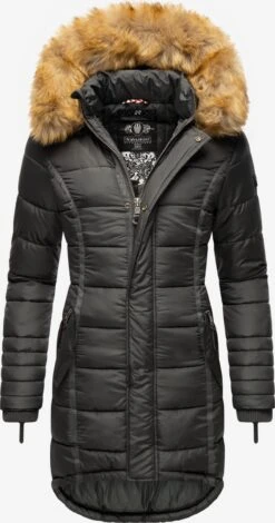 Navahoo Wintermantels Wintermantel Papaya Dames Basaltgrijs