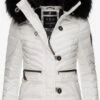 Navahoo Winterjassen Winterjas Wisteriaa Dames Wit
