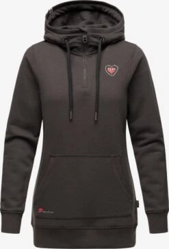 Navahoo Hoodies Sweatshirt Zauberelfe Dames Donkergrijs