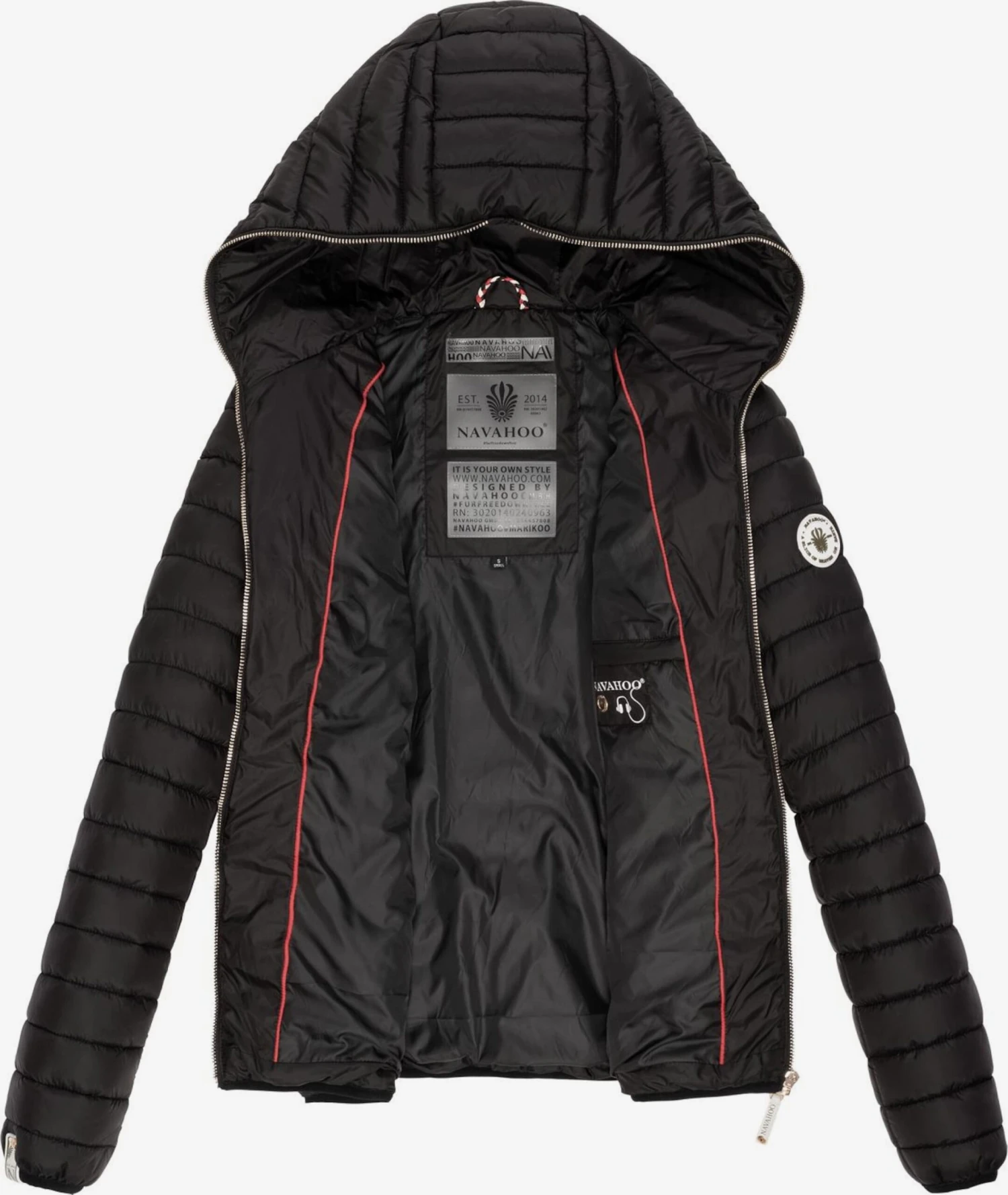 Navahoo Tussenjassen Tussenjas Ich Bin Hübsch Dames Zwart 4 Navahoo Tussenjassen Tussenjas Ich Bin Hübsch Dames Zwart - Afbeelding 4