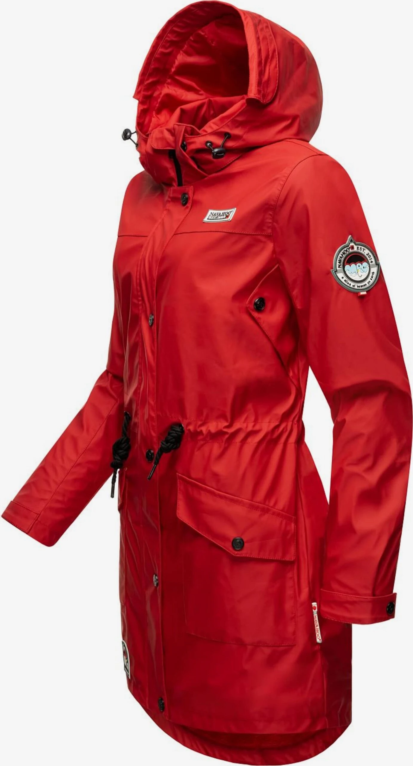 Navahoo Regenmantels Tussenmantel Deike Dames Rood 2 Navahoo Regenmantels Tussenmantel Deike Dames Rood - Afbeelding 2