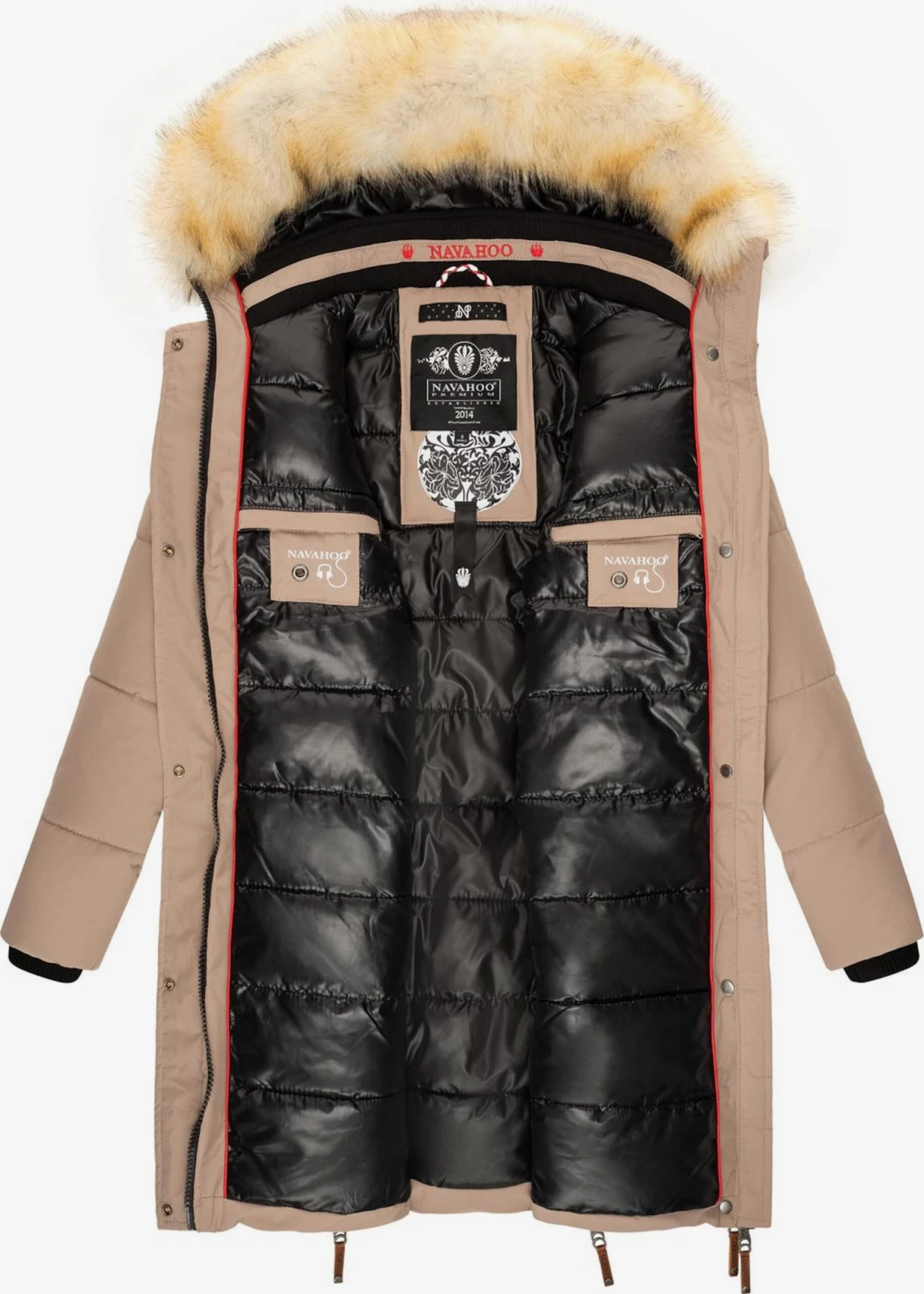 Navahoo Wintermantels Wintermantel Halina Dames Taupe 5 Navahoo Wintermantels Wintermantel Halina Dames Taupe - Afbeelding 5