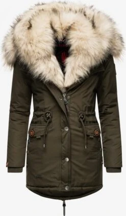 Navahoo Parkas Winterparka Sweety Dames Olijfgroen