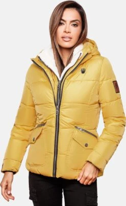 Navahoo Winterjassen Winterjas Megan Dames Geel -Navahoo 5485aed3210107c243942720dadf8a5f
