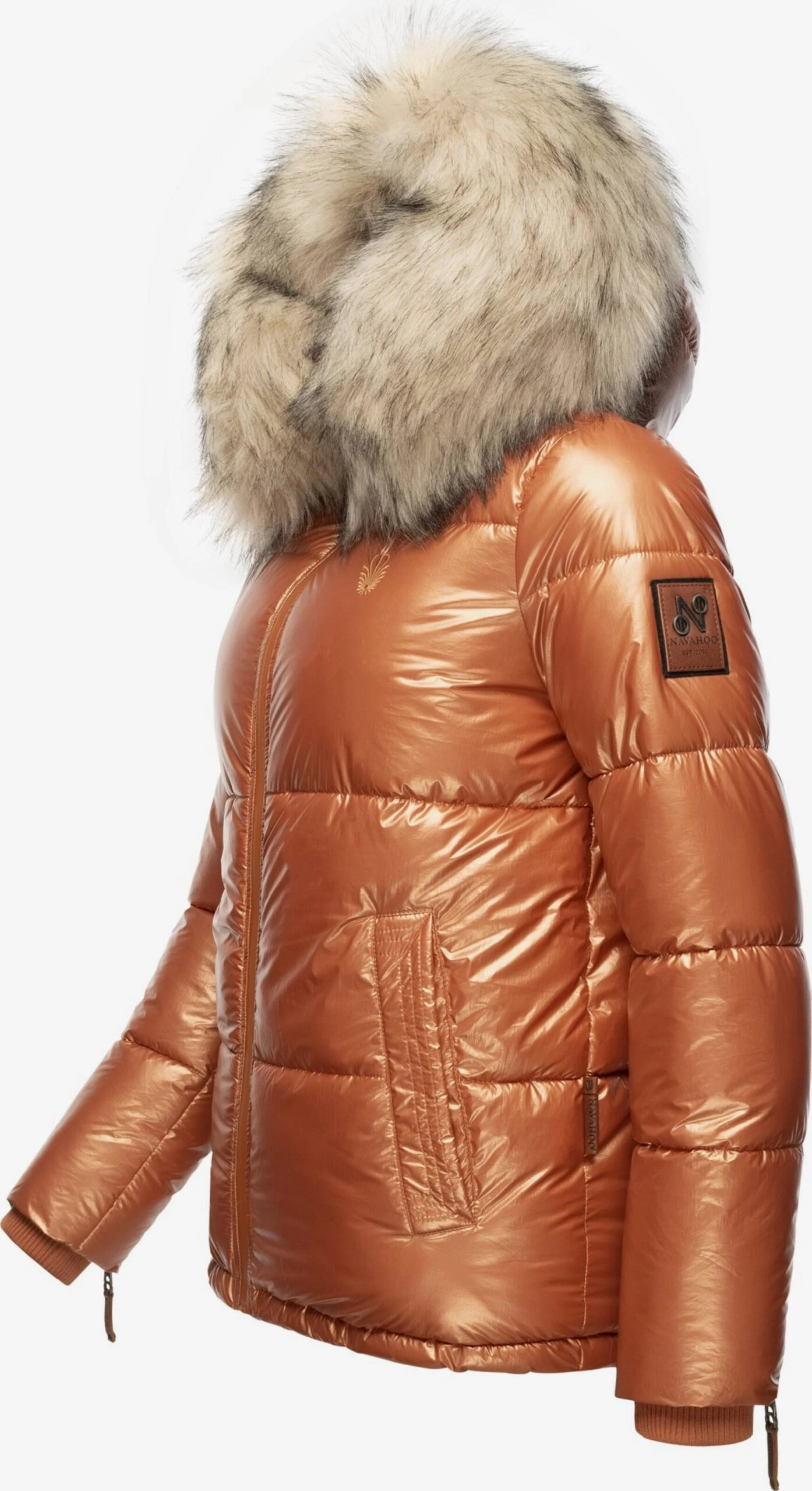 Navahoo Winterjassen Winterjas Tikunaa Dames Bruin 2 Navahoo Winterjassen Winterjas Tikunaa Dames Bruin - Afbeelding 2