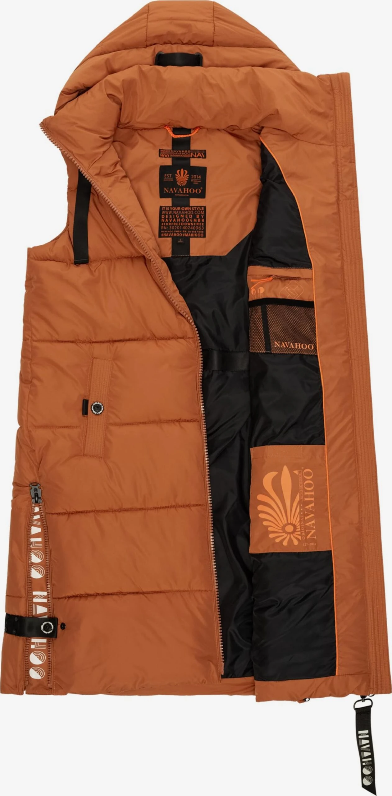 Navahoo Bodywarmers Bodywarmer Dames Cognac 5 Navahoo Bodywarmers Bodywarmer Dames Cognac - Afbeelding 5