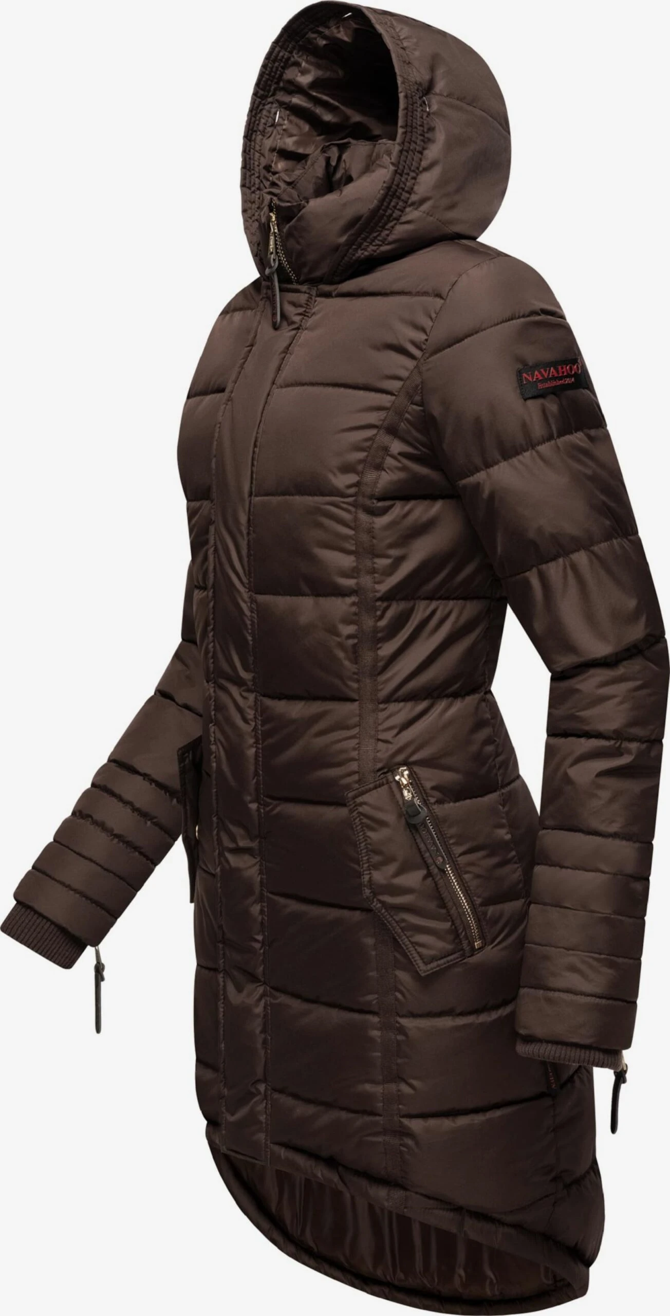 Navahoo Wintermantels Wintermantel Papaya Dames Kastanjebruin 4 Navahoo Wintermantels Wintermantel Papaya Dames Kastanjebruin - Afbeelding 4