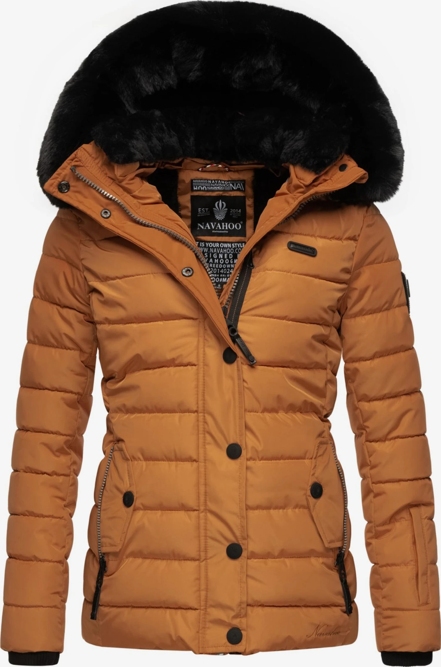 Navahoo Winterjassen Winterjas Milianaa Dames Donkergeel 1 Navahoo Winterjassen Winterjas Milianaa Dames Donkergeel