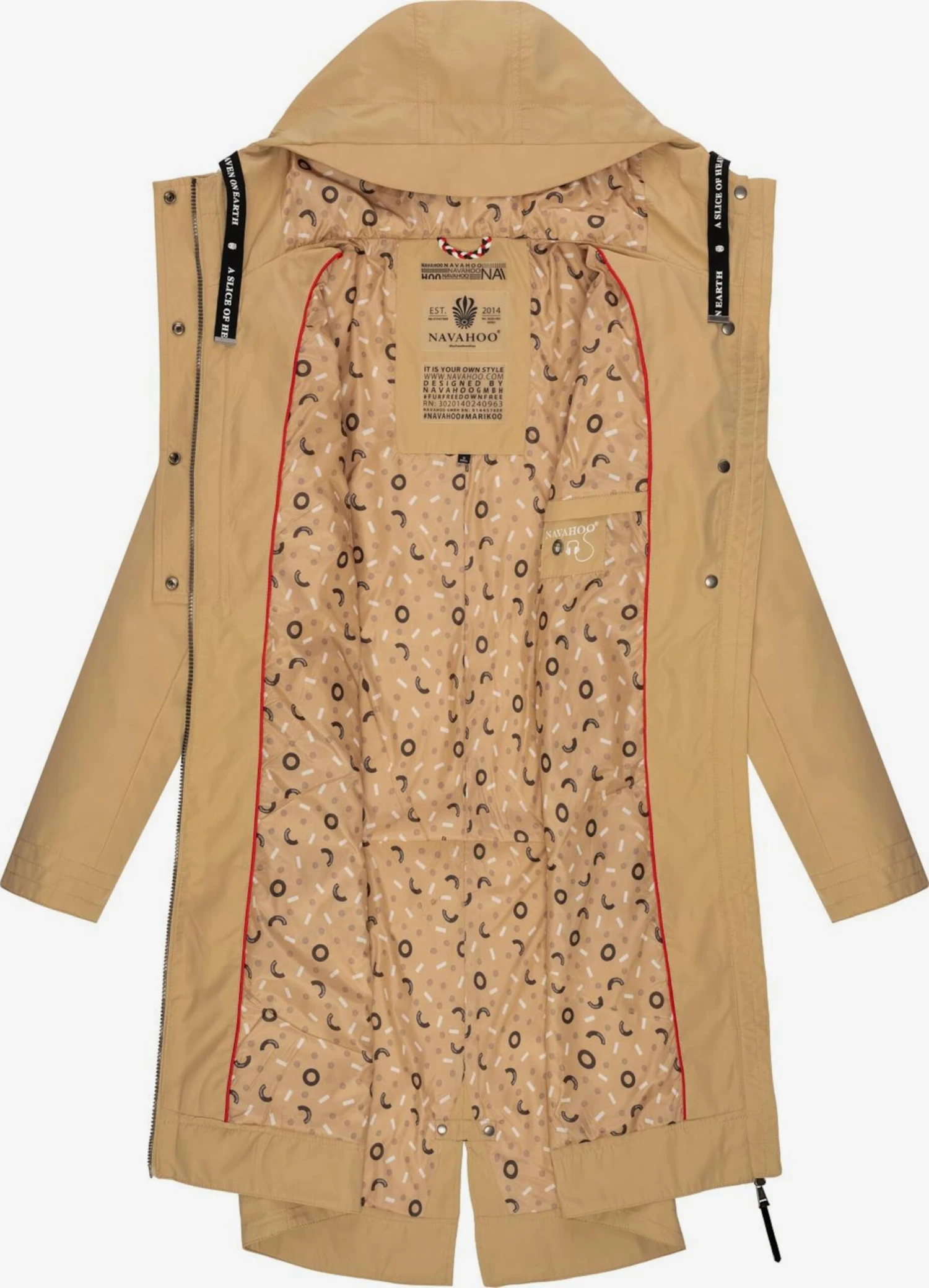 Navahoo Parkas Tussenparka Josinaa Dames Sand 4 Navahoo Parkas Tussenparka Josinaa Dames Sand - Afbeelding 4