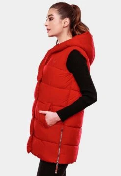 Navahoo Bodywarmers Bodywarmer Madilynaa Dames Vuurrood -Navahoo 6f4a7193ba1c9474fd0bc286c7d06f48