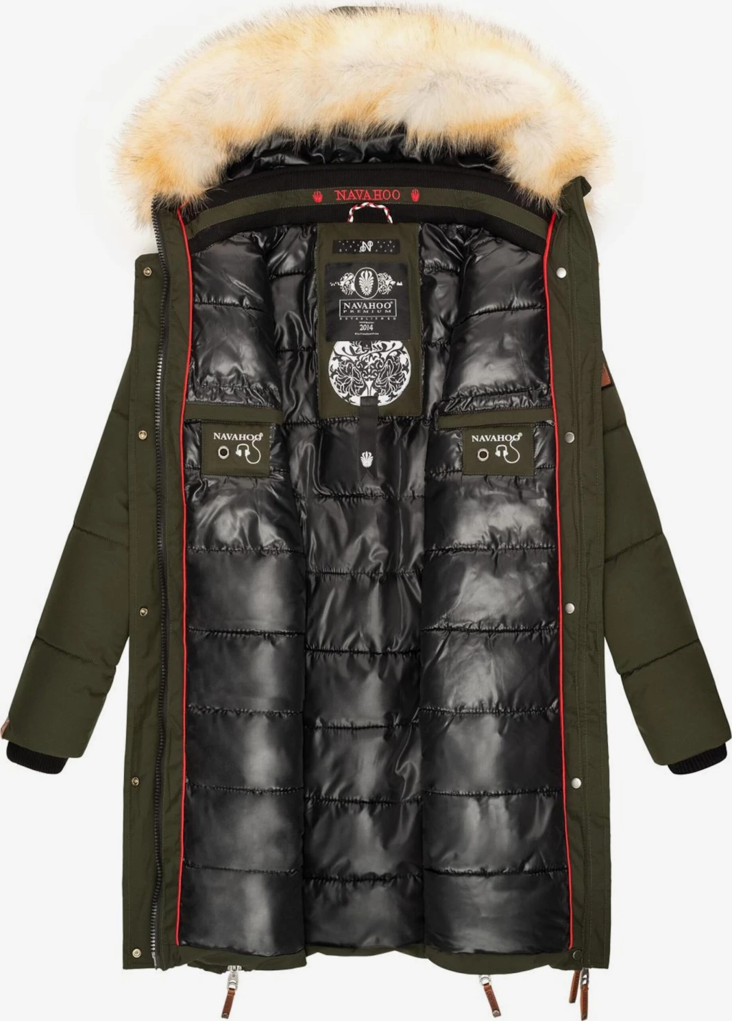 Navahoo Wintermantels Wintermantel Halina Dames Olijfgroen 5 Navahoo Wintermantels Wintermantel Halina Dames Olijfgroen - Afbeelding 5