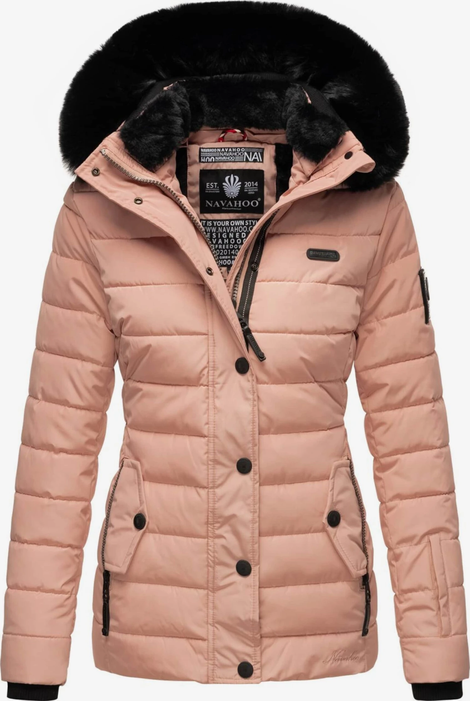 Navahoo Winterjassen Winterjas Milianaa Dames Roze 1 Navahoo Winterjassen Winterjas Milianaa Dames Roze