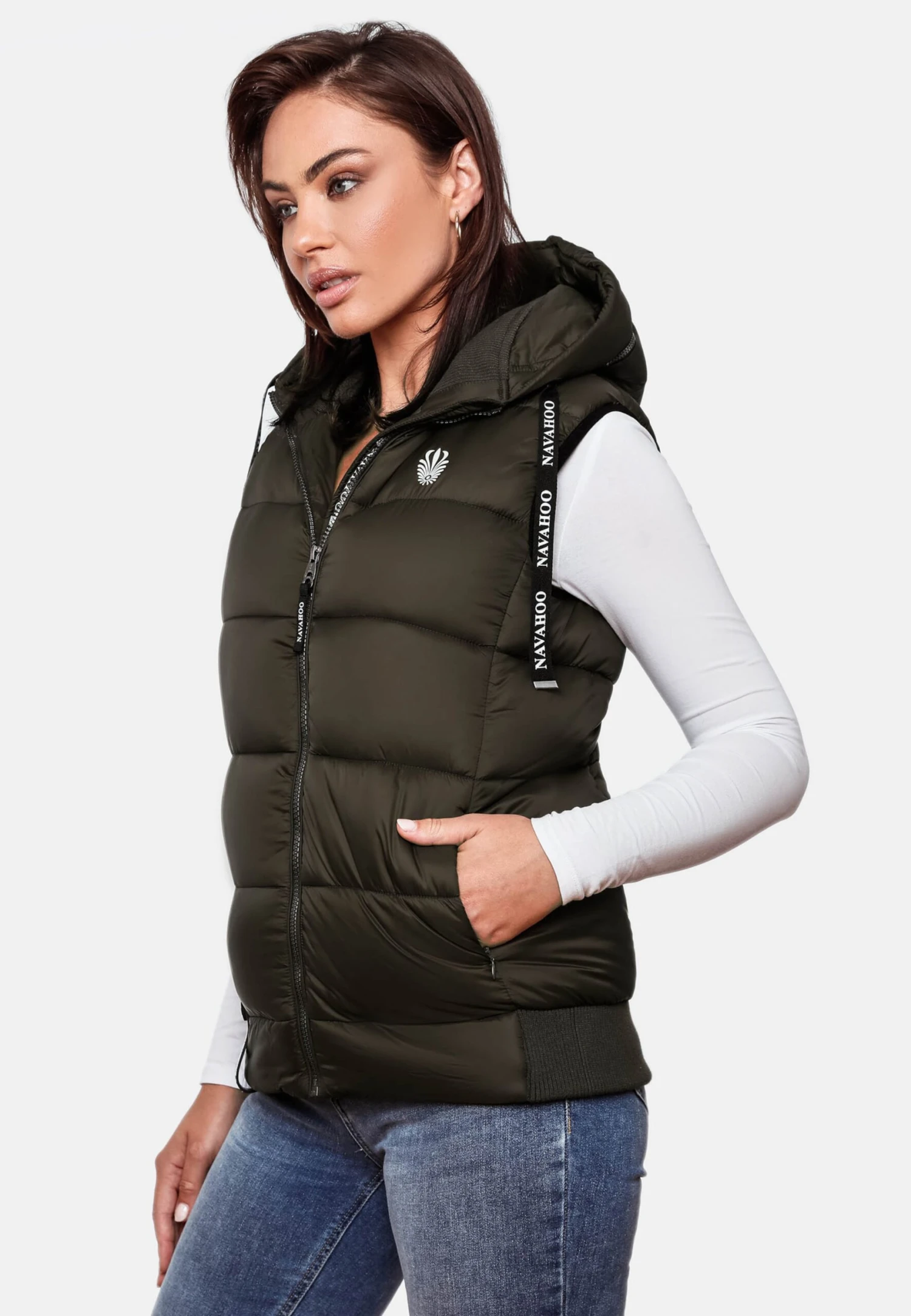 Navahoo Bodywarmers Bodywarmer Kassidy Dames Kaki 9 Navahoo Bodywarmers Bodywarmer Kassidy Dames Kaki - Afbeelding 9