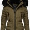 Navahoo Winterjassen Winterjas Adele Dames Olijfgroen