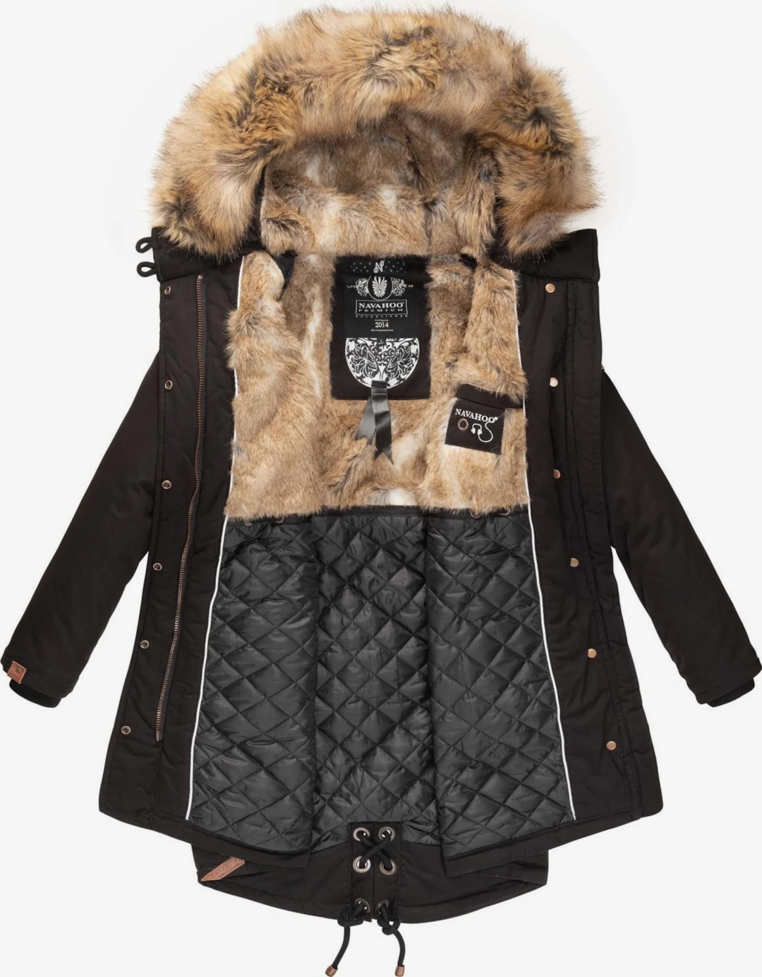 Navahoo Parkas Winterparka Rosinchen Dames Zwart 5 Navahoo Parkas Winterparka Rosinchen Dames Zwart - Afbeelding 5