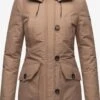 Navahoo Parkas Winterparka Freeze Stoorm Dames Lichtbruin