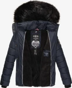 Navahoo Winterjassen Winterjas Zuckerbiene Dames Blauw -Navahoo 7936053c99e090ee138c710127fa5aa7